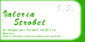 valeria strobel business card
